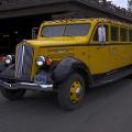 Les fameux autobus jaune de Yellowstone