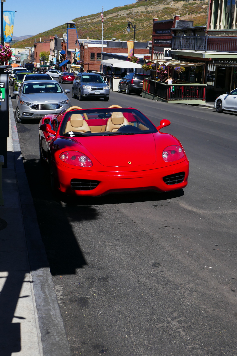 Une Ferrari à Park City
